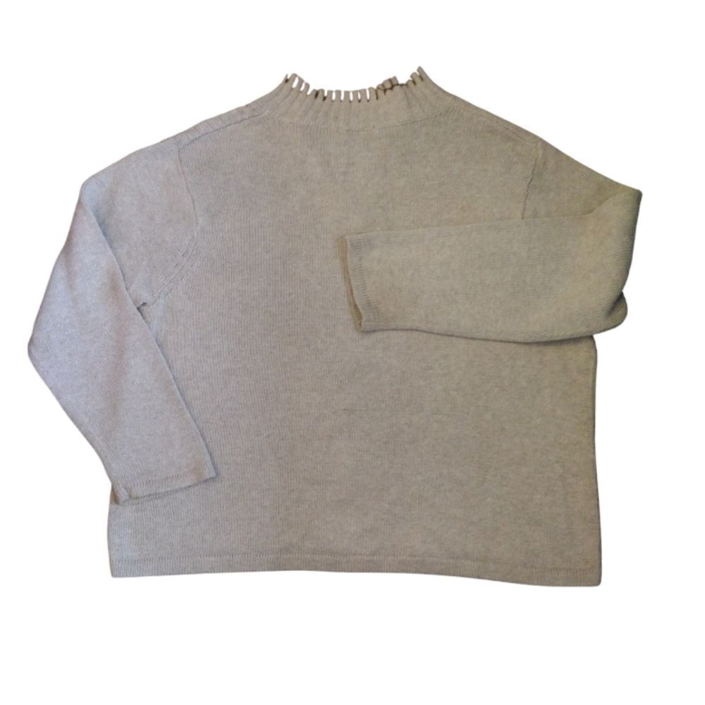 VTG 90s Beige Ugly Christmas Embroidered Quarter Zip Sweater 2X - Picture 13 of 15